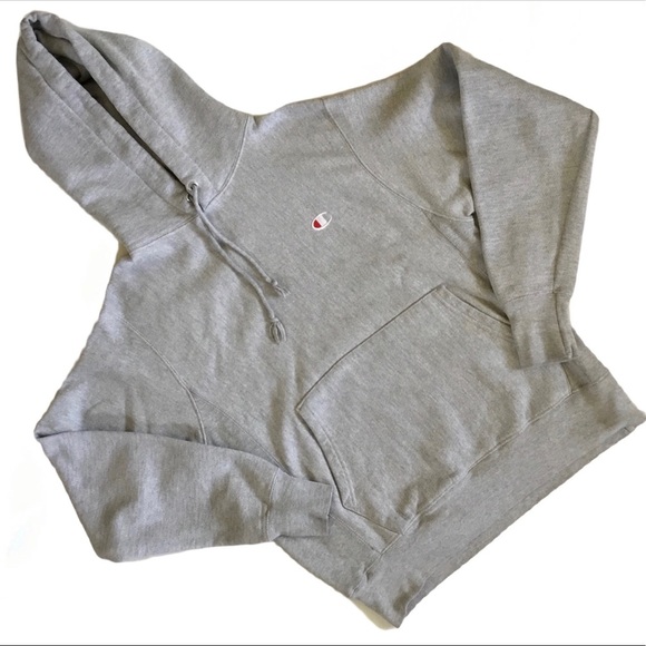 𝅺Champion 90’s Reverse Weave Gray Hoodie Sz. S - Picture 1 of 10